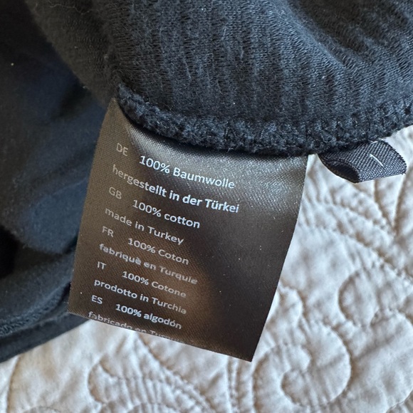 Elemente Clemente Black Cotton Ribbed Coat size Small - Picture 9 of 16